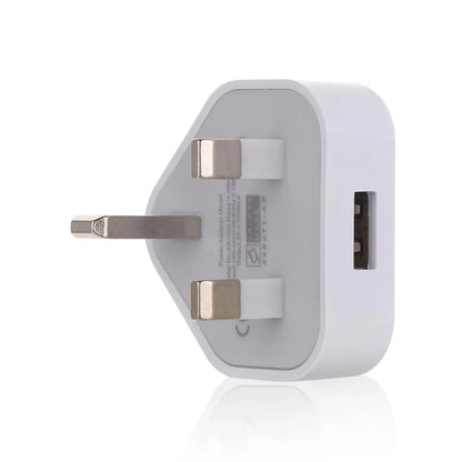 Office 1 Port USB 5V 1A 3 Pin Wall Charger UK Plug USB Charger Power Adapter