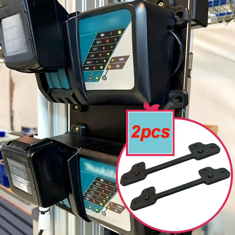 2pcs Wall Mount Charger Holder Compatible with DC18RC DC40RA, Fast Charger Storage Rack for Garage Workshop