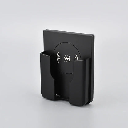 15W Wall Mount Wireless Charger, Qi Universal Fast Charging Panel for iPhone & Android, Flush AC 110–220V In-Wall Phone Charger
