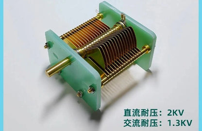 1Pcs High Power Air Variable Capacitors Semi-manual Adjustable Capacitors