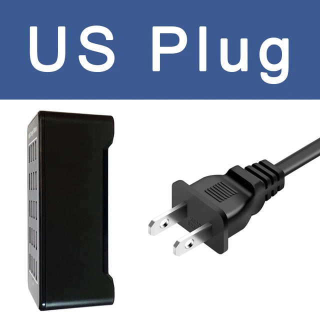 150W USB Charger 10 15 20 25 30 Ports HUB Universal Wall Desktop Fast Charging Station Dock for Mobile Phone Power Adapter