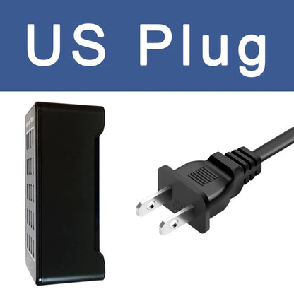 150W USB Charger 10 15 20 25 30 Ports HUB Universal Wall Desktop Fast Charging Station Dock for Mobile Phone Power Adapter