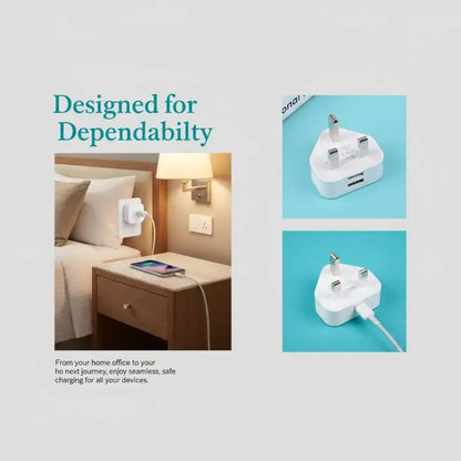 Universal UK Plug 3 Pin Wall Charger Adapter With 1/2 USB Ports Charging Charging Charger