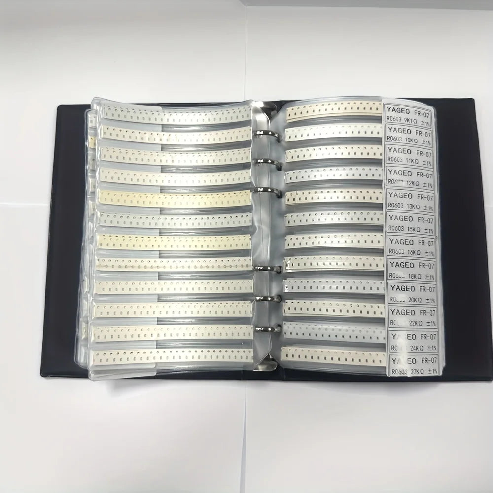 Capacitors Kit SMD Capacitor Sample Book 0201 0402 0603 0805 1206 Chip Assortment Pack 80/90/92values 25 50 pcs