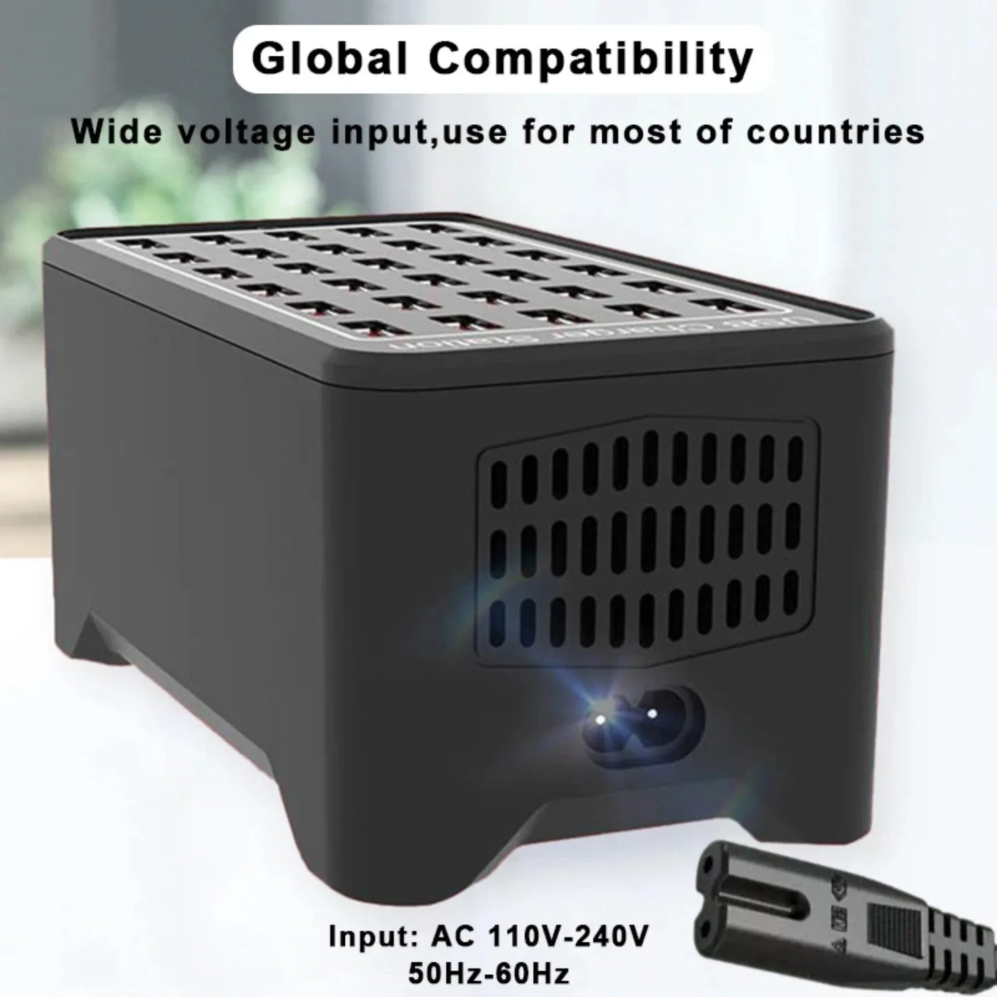 USB Charger 10/20/25/30 Ports HUB 150W Universal Wall Desktop Fast Charging Station Dock for Mobile Phone Power Adapter