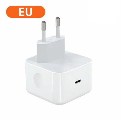 PD 40W Type C Charger Fast Charging Travel Wall Charger Power Adapter For iPhone 17 16 15 EU/US/UK Mobile Phone USB C Charger