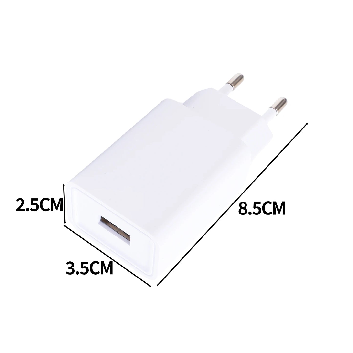 10W USB Fast Charging EU Plug 5V 1A 2A Mobile Phone Charger Power Adapter Travel Smartphone Quick Charge Wall USB Fast Charging