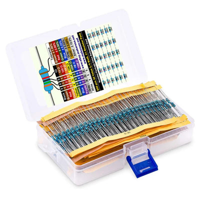 Boxed 600pcs 30Types 20pcs Each 1% Precision 1/4W Metal Film Resistors