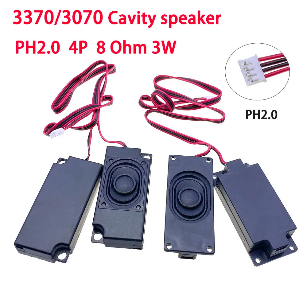 1 pair of portable speakers 8ohm 2W 8Ω3W with 2pin4pin PH2.0 computer speakers,advertising LCD TV speakers,rectangular speakers