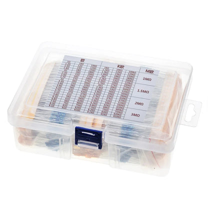 Boxed 600pcs 30Types 20pcs Each 1% Precision 1/4W Metal Film Resistors
